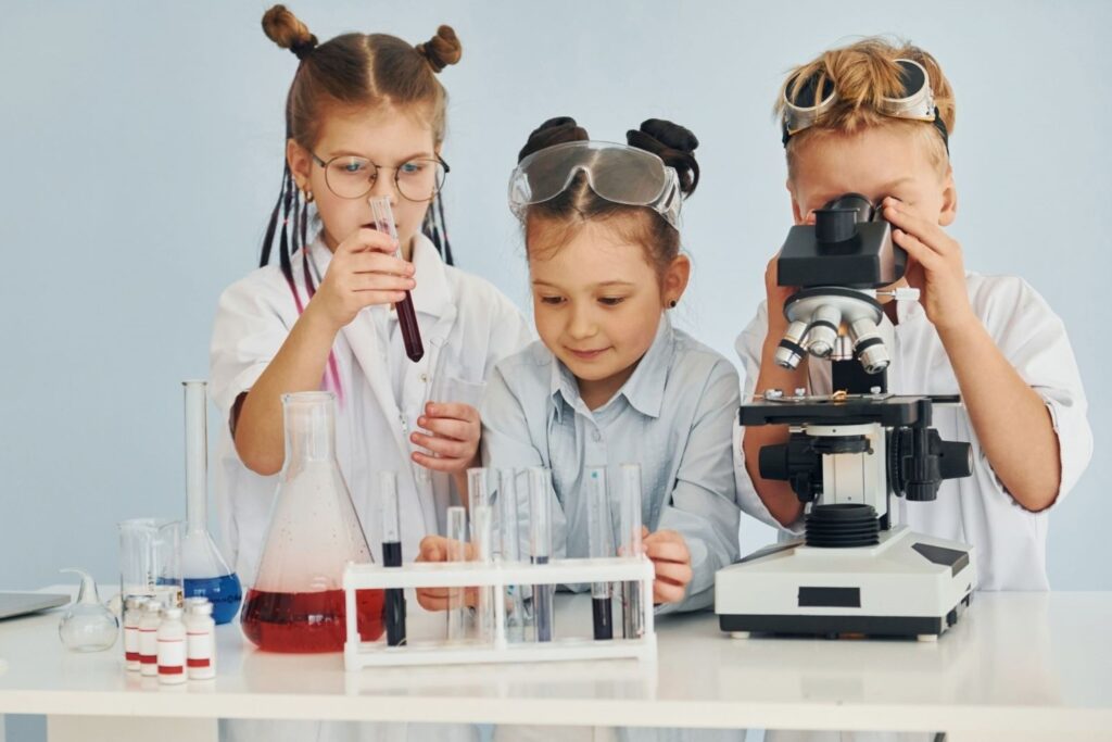 Child engaged in hands-on science activity at museum children's museums interactive learning educational kids