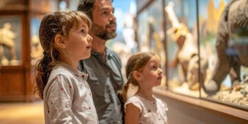 दुबई संग्रहालय में बच्चे इंटरैक्टिव प्रदर्शनी का अन्वेषण कर रहे हैं - बच्चों के संग्रहालय, इंटरैक्टिव शिक्षा, बच्चों की शिक्षा