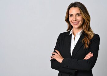 迪拜现代化办公环境中的职业女商人，商业领袖、高管领导、CEO创新