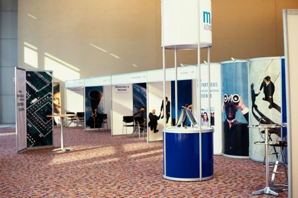 Business forum Arab Health Dubai with medical device trade show exhibition and healthcare displays