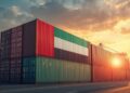 Logistics hub Dubai with Jebel Ali port expansion handling container ships and supply chain operations