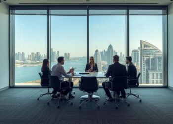 阿联酋投资机遇，迪拜天际线代表中国“一带一路”基础设施项目