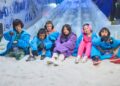 indoor-ski-slope-children-unsplash - DUBAIwebzine A mother and her two children explore an indoor tropical rainforest, one of Dubai's most unique kids attractions in summer.