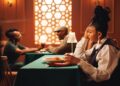 A woman enjoying a curated set menu during summer restaurant week at a Dubai restaurant