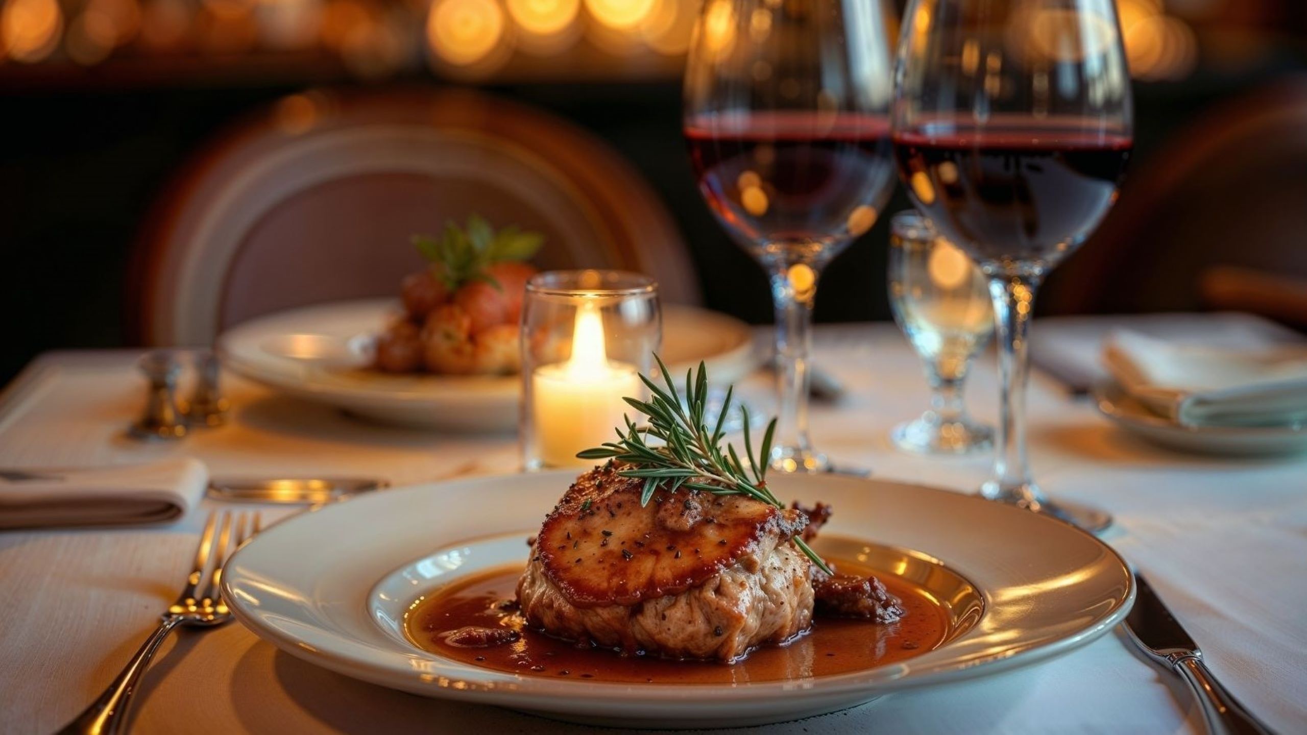 Prato elegante com estrela Michelin em restaurante de luxo de Dubai, restaurantes Michelin, gastronomia, chef, alta gastronomia