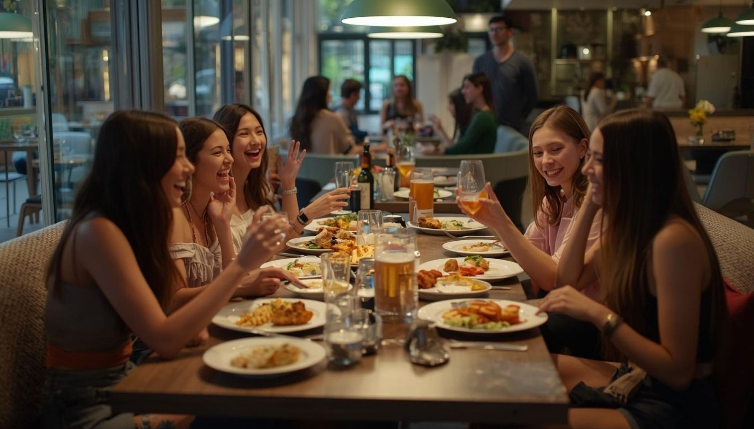 Festival gastronómico en Dubái mostrando platos gourmet coloridos y experiencias culinarias en restaurantes y eventos
